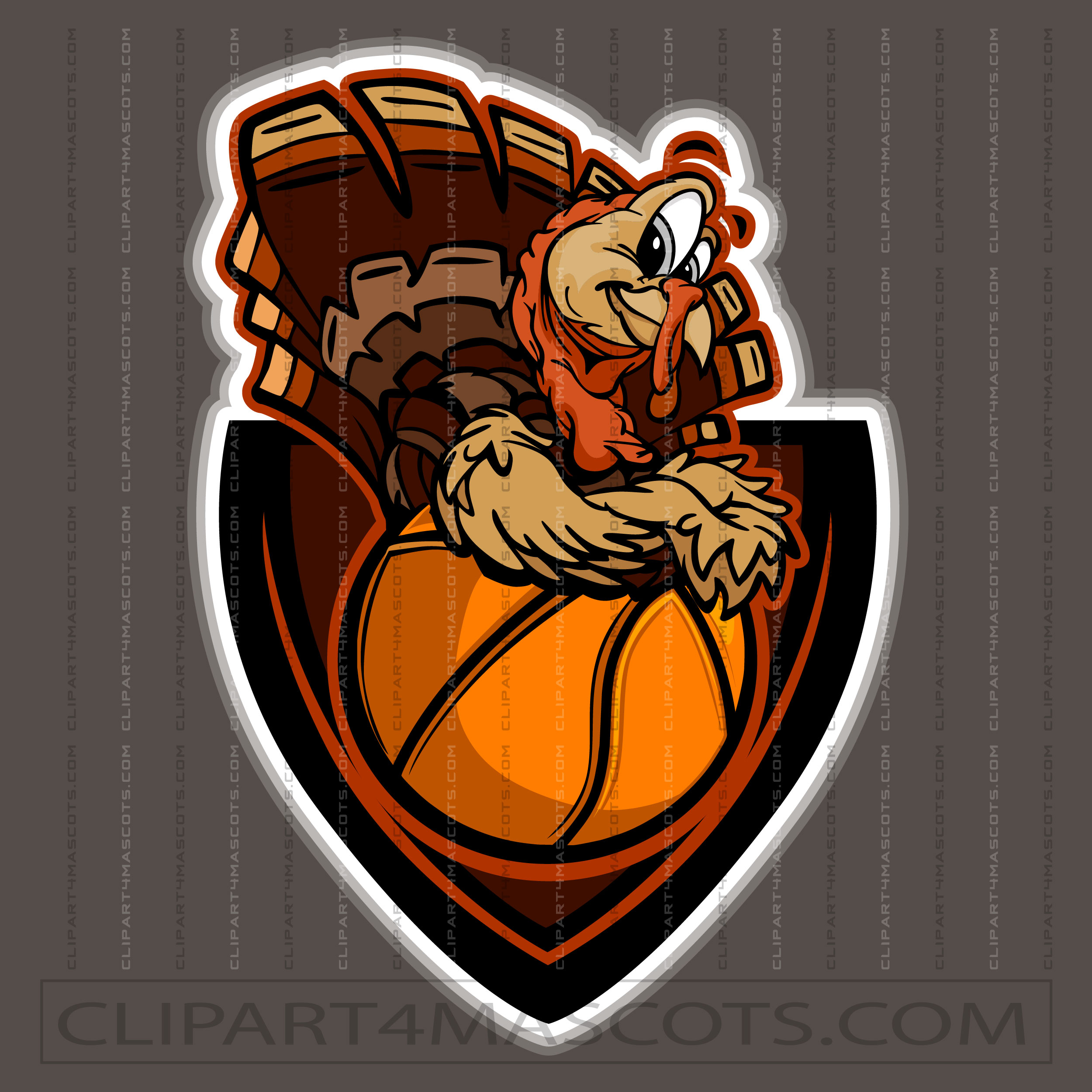 Thanksgiving Basketball Logo