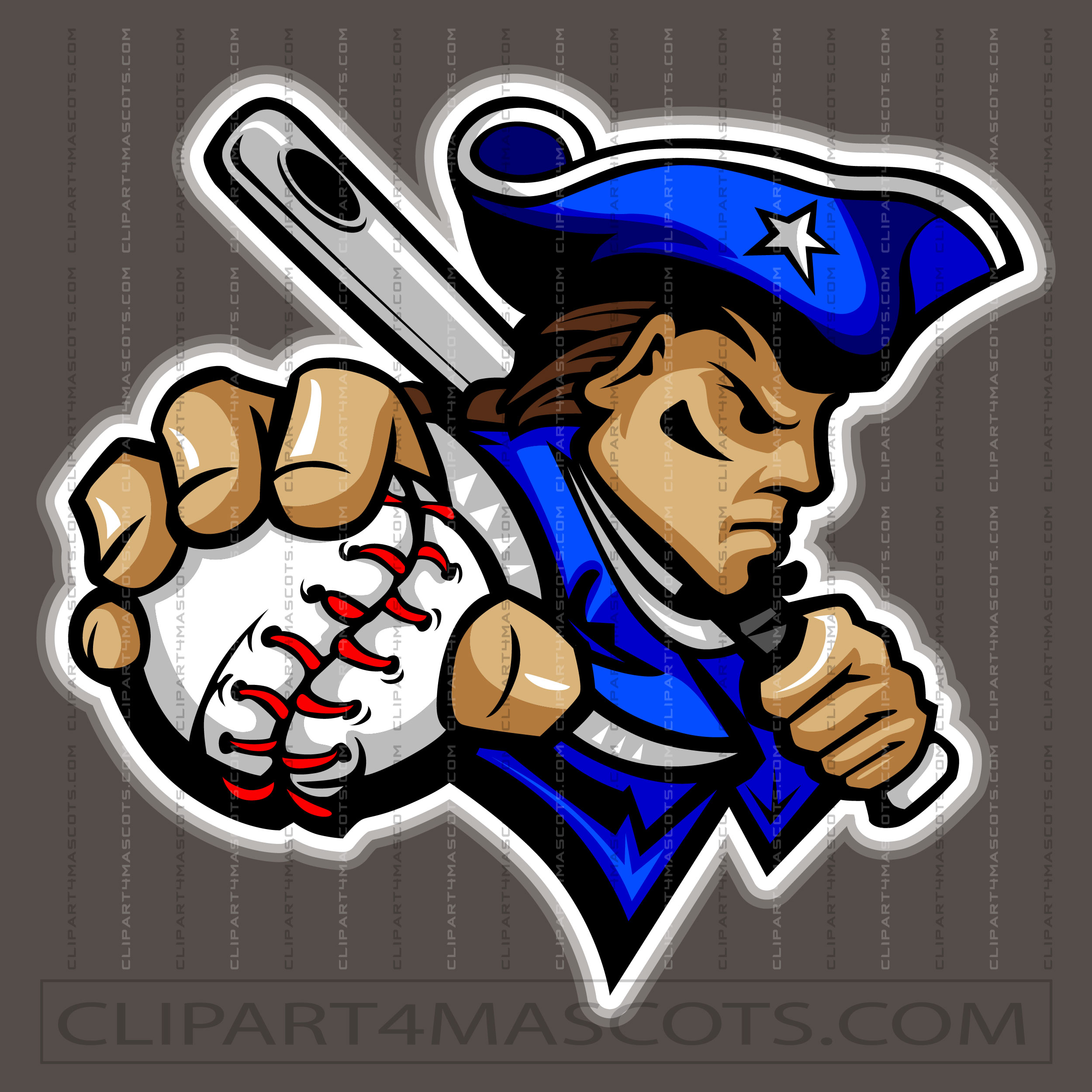 Patriot Baseball Pin Art